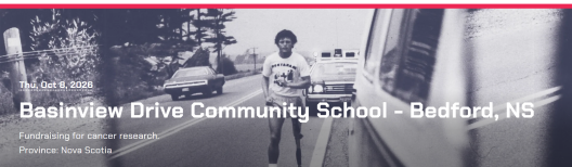 Basinview Drive Community School Terry Fox Campaign 
